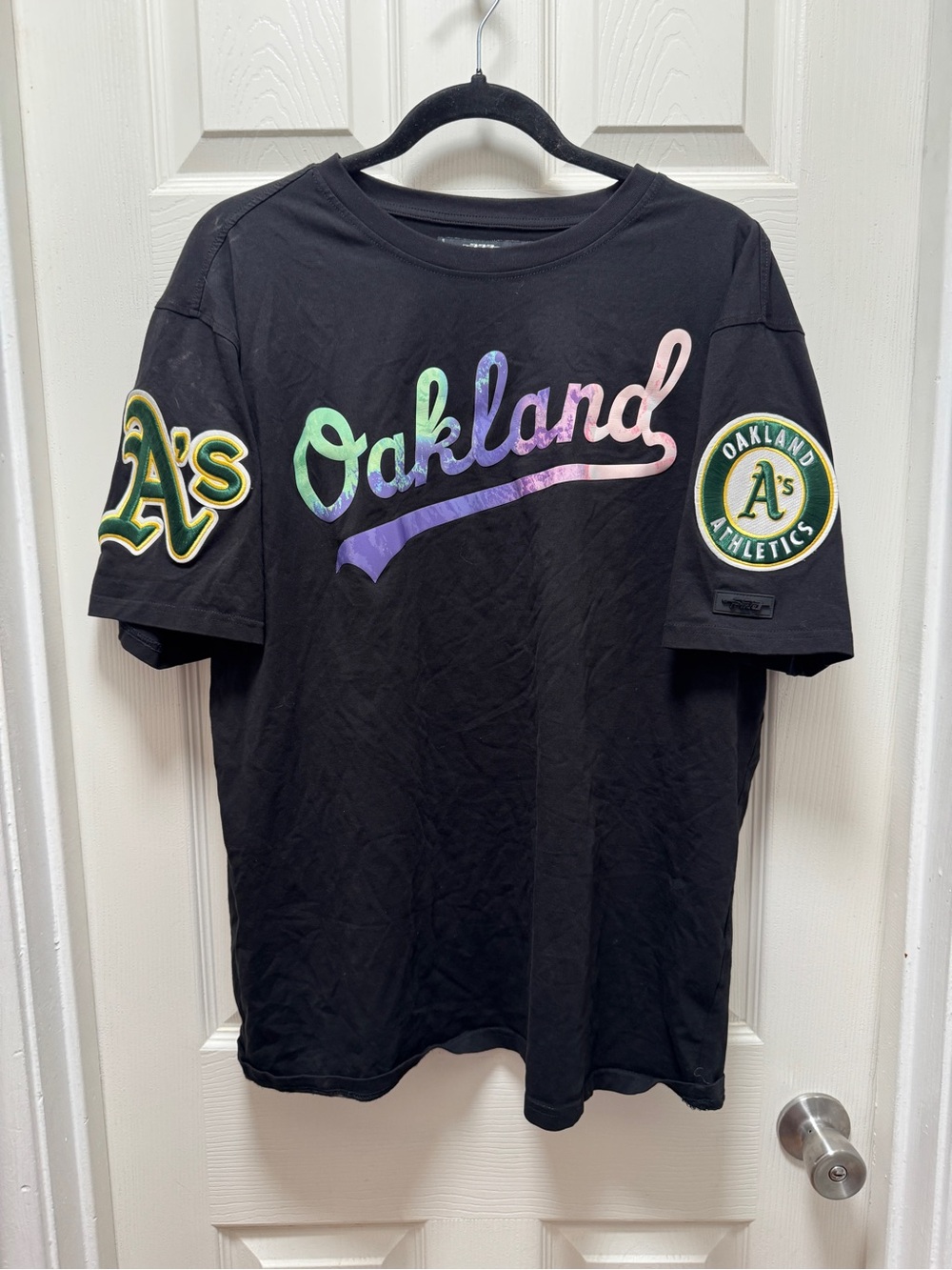 Oakland Athletics Black Graphic Logo T-Shirt